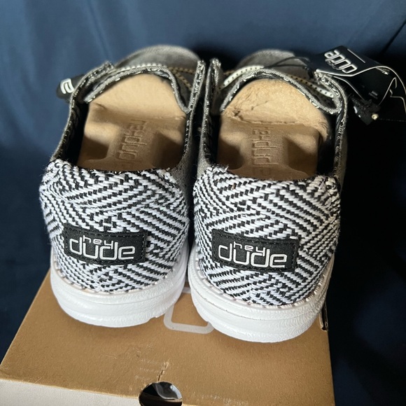 Hey Dude Wendy Chambray Onyx Casual Shoes - Picture 4 of 5